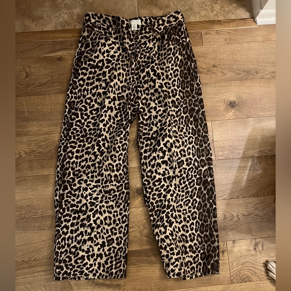 Leopard Print Women Jeans
